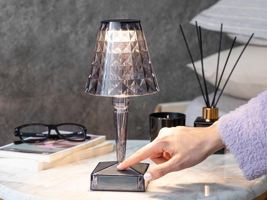 Brilliant Lampă Decorativă Cu Led, 26 Cm, Gri Închis
