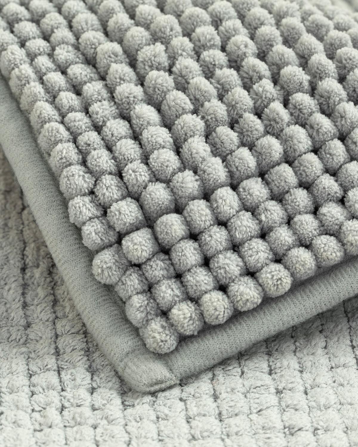 Paige Polyestere Shaggy Bathroom Mat 50x80 cm Gray