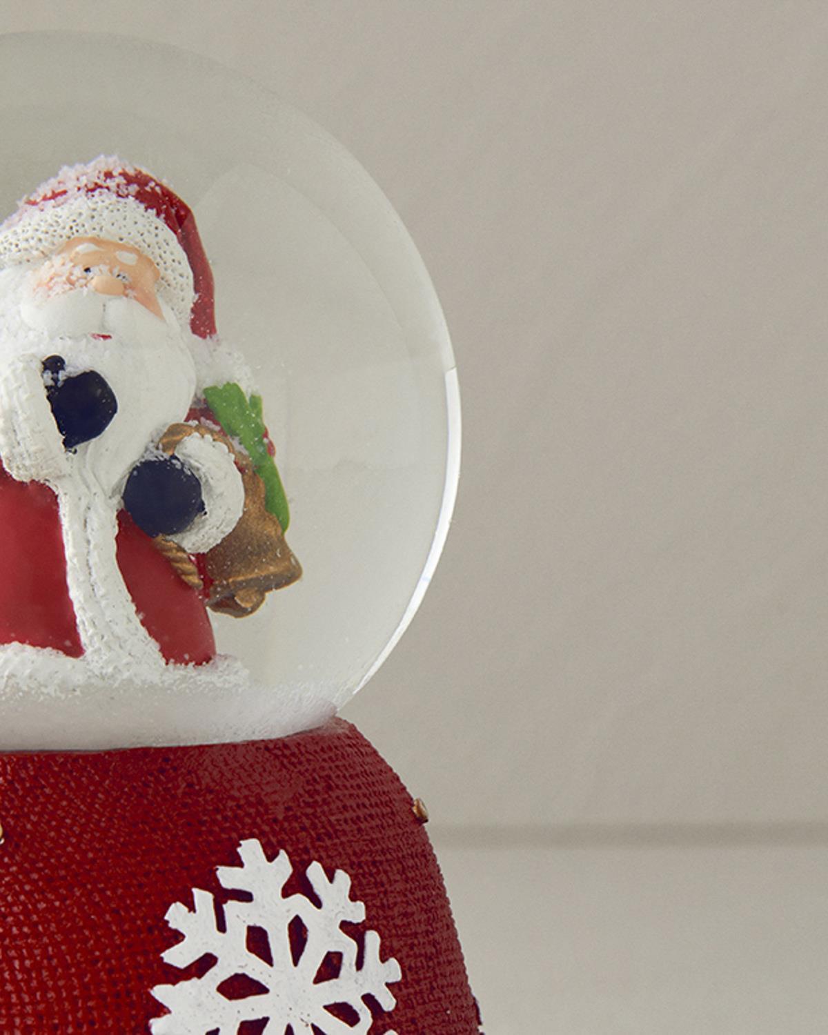 Cutie muzicală, Snowflake, polirăsină, 8,4x12,6 cm, roșu