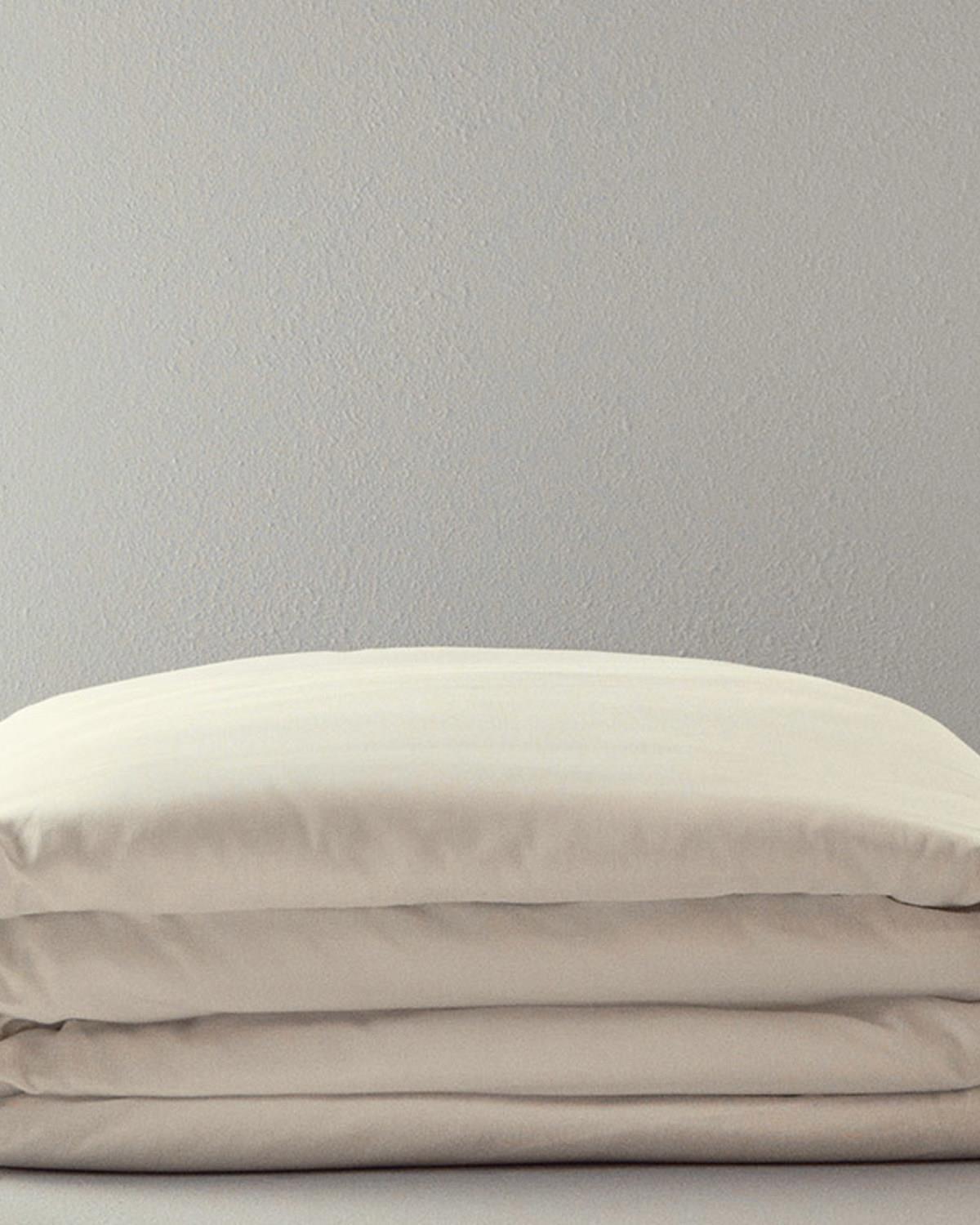 Husa de pilota King Size, Micell, bumbac satinat, 240x220 cm, gri fildes