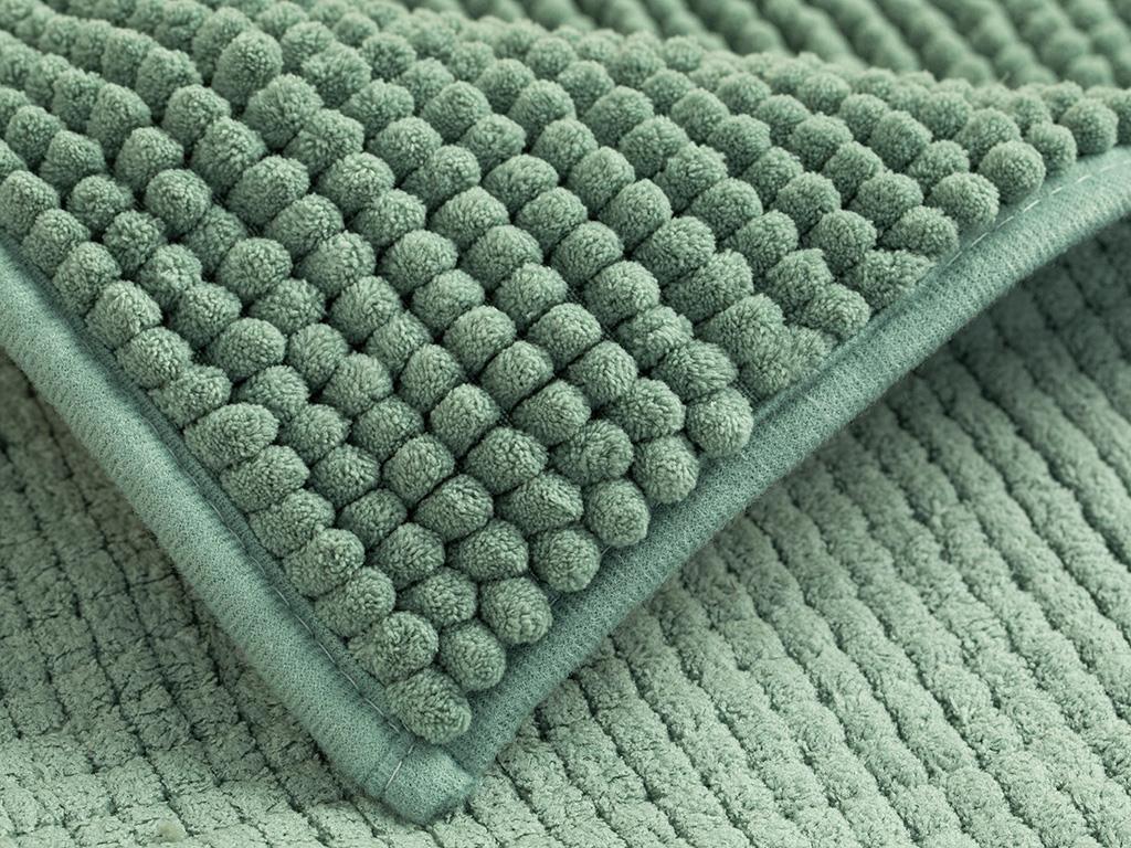 Paige Polyestere Shaggy Bathroom Mat 50x80 cm Green