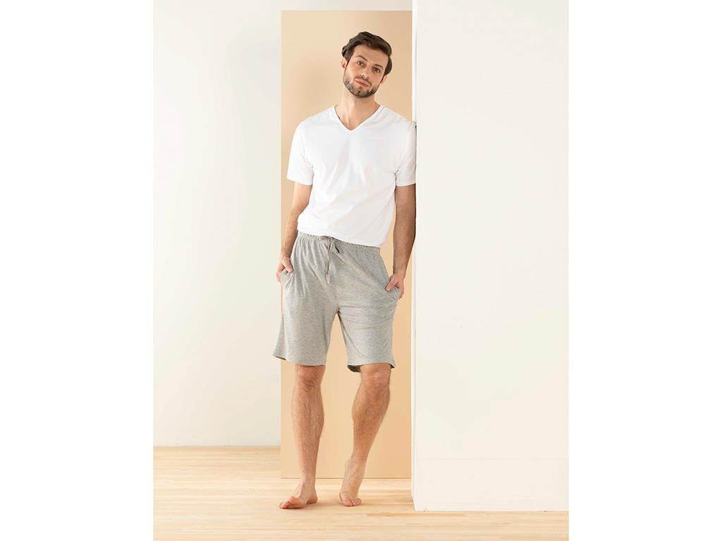 Relax Grey Pantaloni Pijama, Bumbac Poliester, S, Albastru İnchis