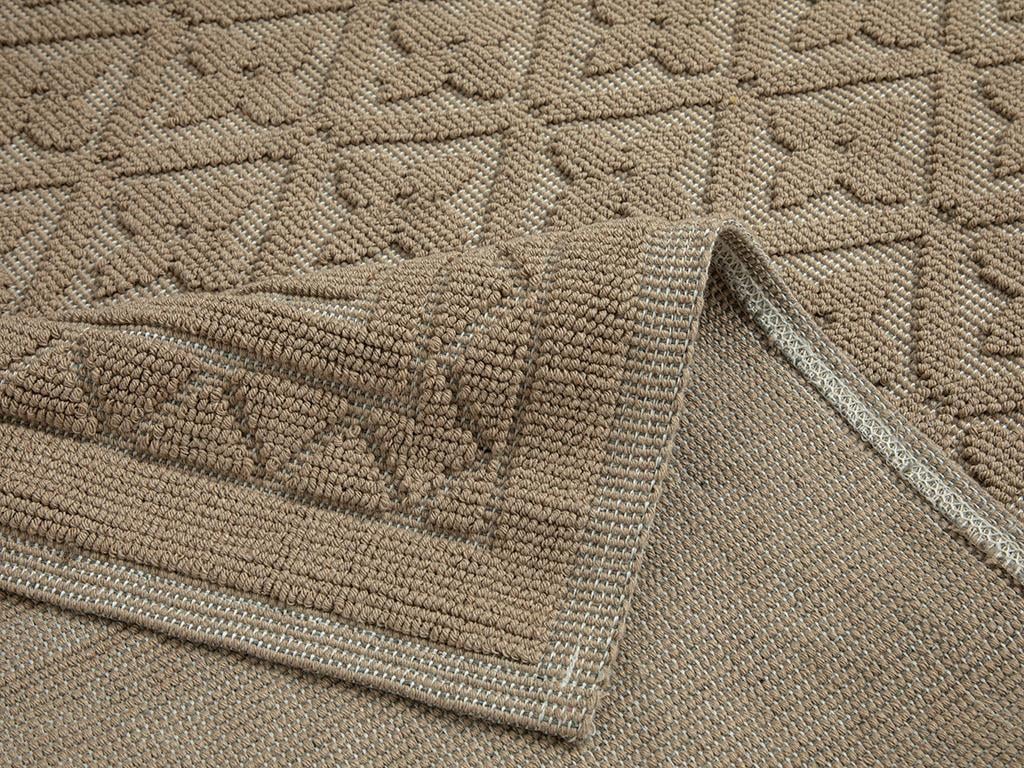 Covor buclat, Ronita, 80x150 cm, bumbac, bej