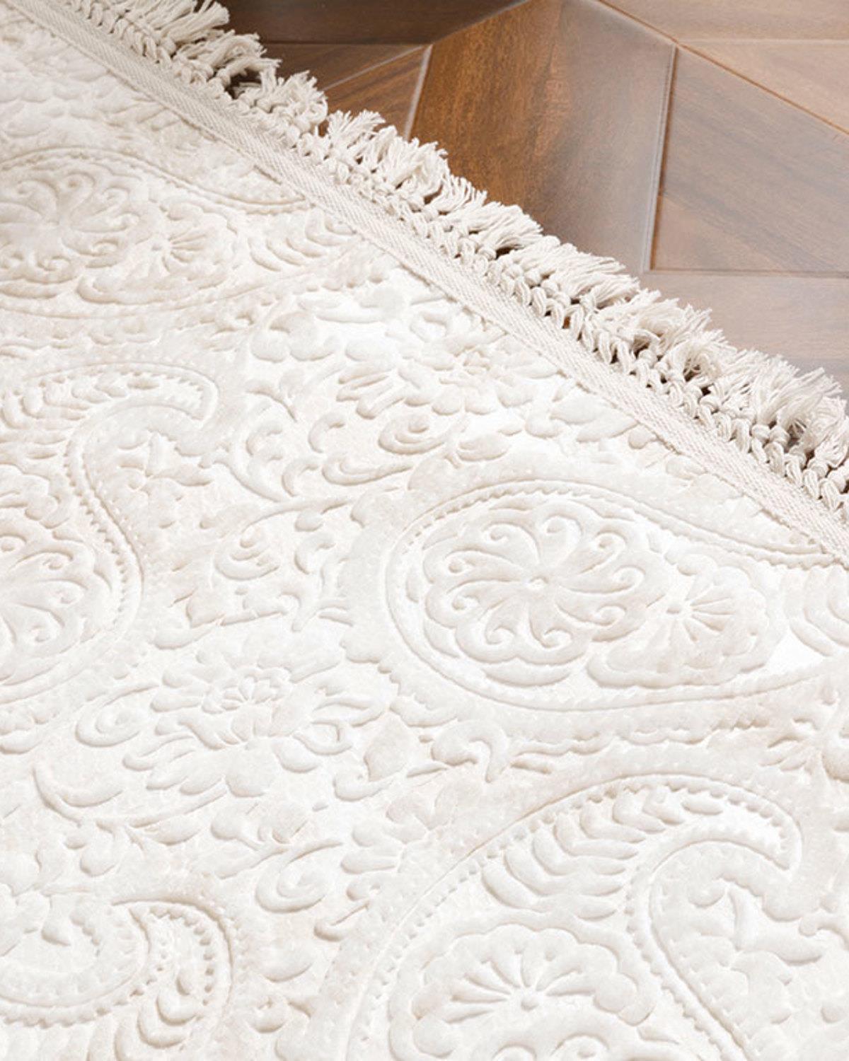 Şal Desen Poliester Covor 80*150 Cm Bej
