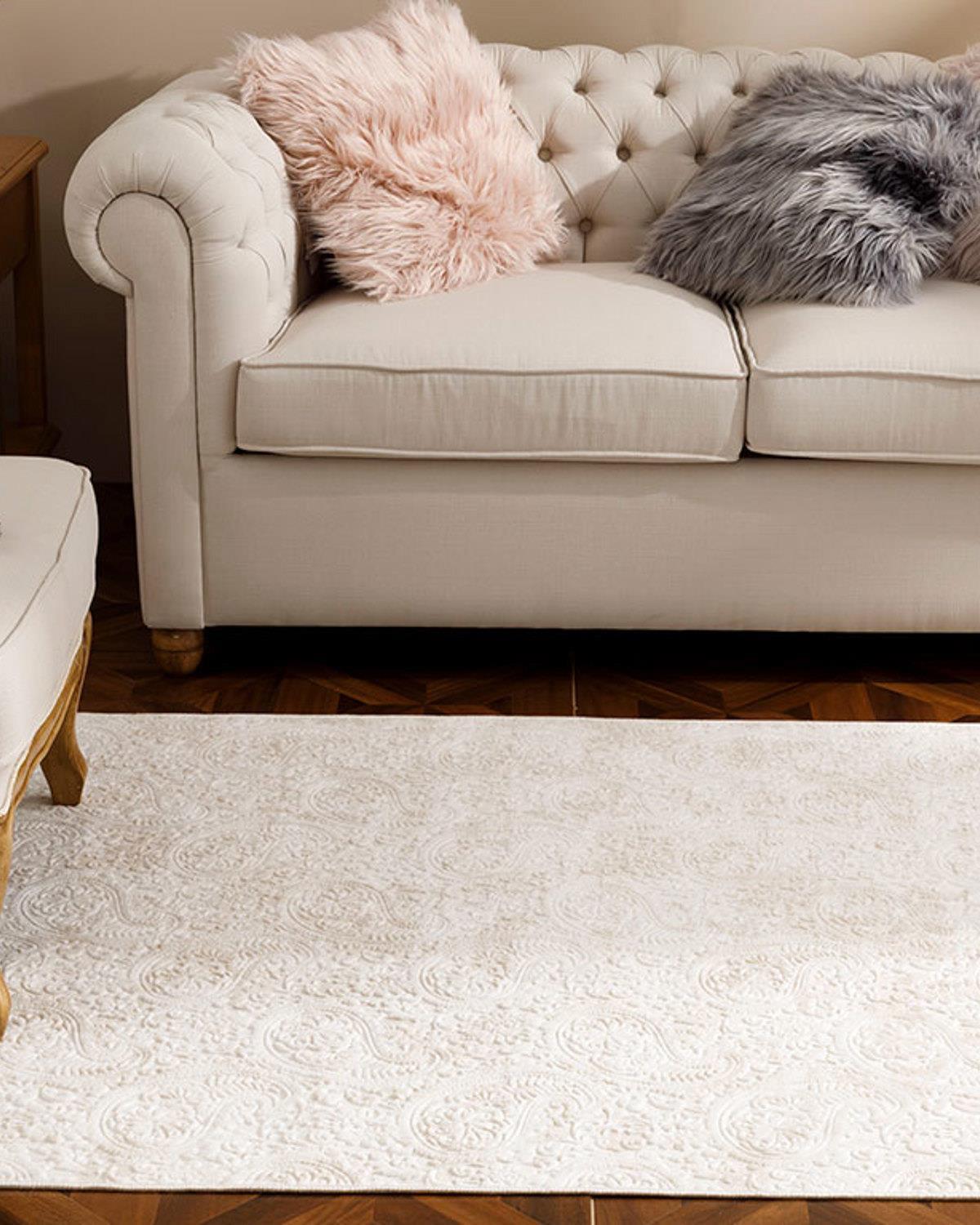 Şal Desen Poliester Covor 80*150 Cm Bej