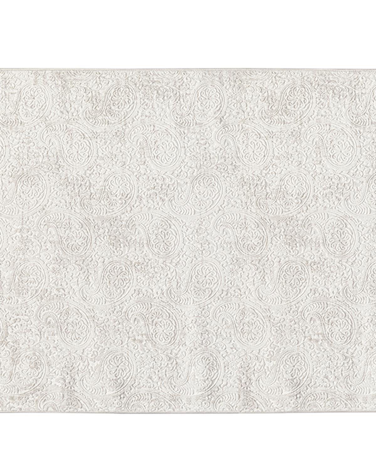Şal Desen Poliester Covor 80x150 cm Ecru