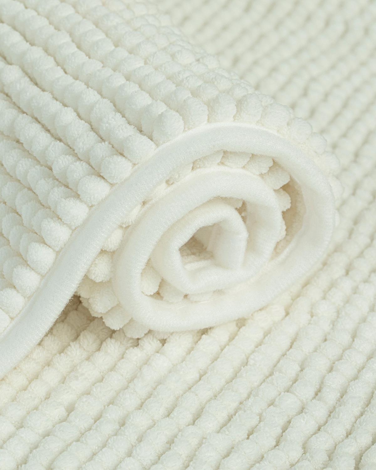 Paige Polyestere Shaggy Bath Mat Set 60x90 + 40x60 cm Ecru