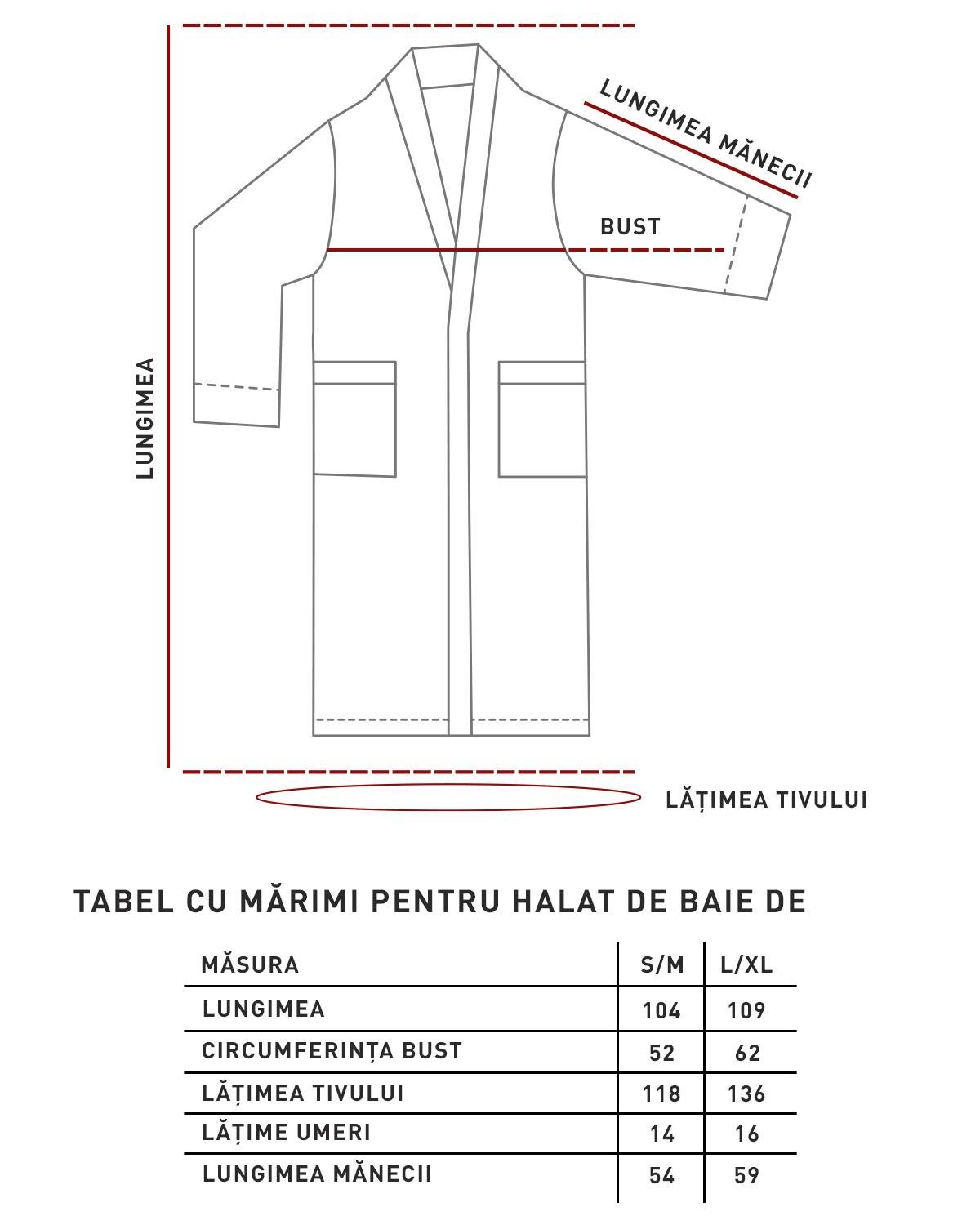 Set halat de baie cu prosop, Como, microbumbac, S-M /50x90 cm, alb