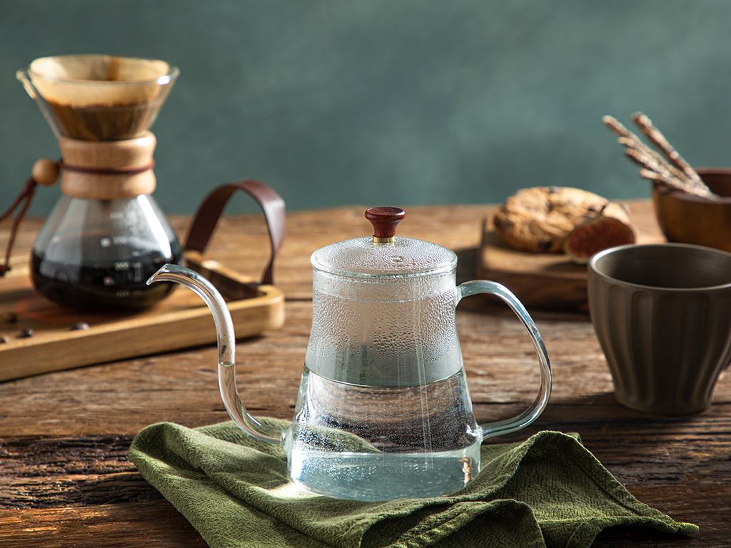 Similan Cafetiră, Borosilicat, 600 Ml, Verde-Albastru