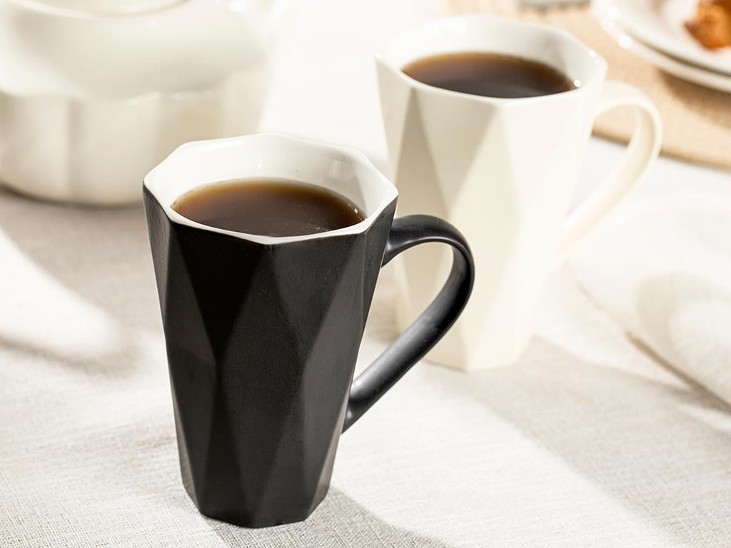 Talia New Bone Cu 2 Piese Cană 350 ml Bej - Negru