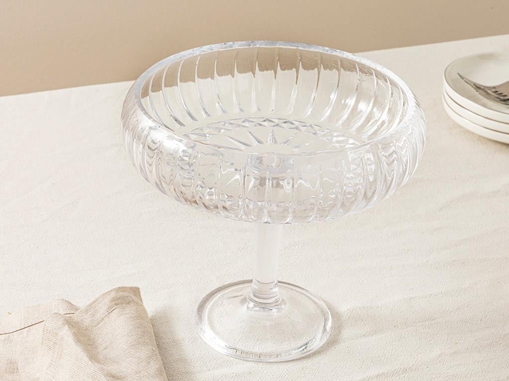 Vanya Glass With Legs Presenter 24x21,5 cm Transparent