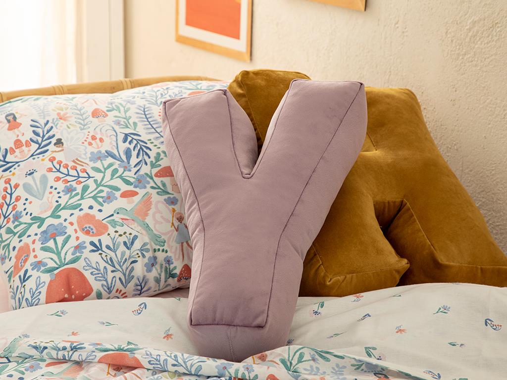 Y Decorative Cushion 40x27 cm Lilac.