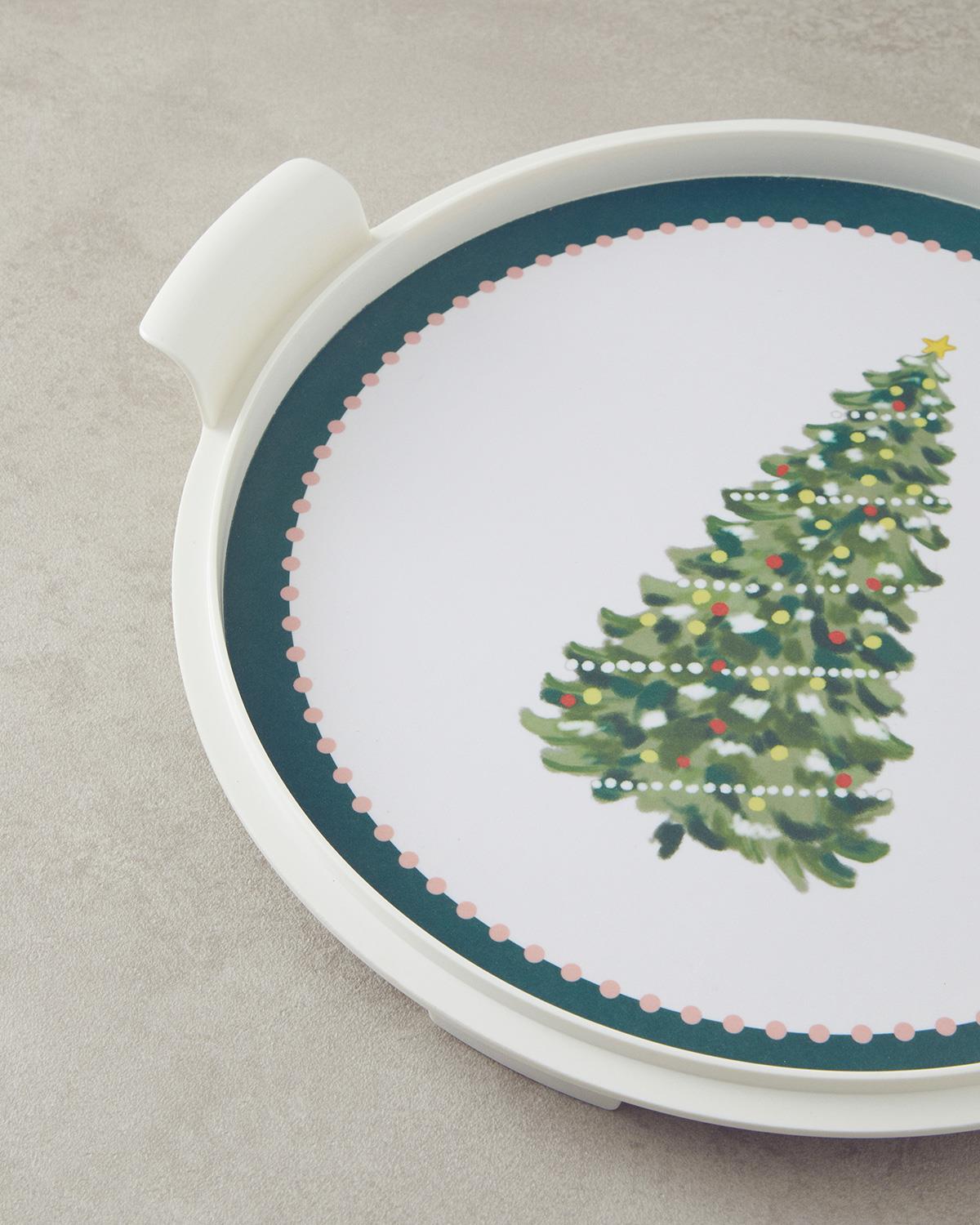 Melamine Cake Stand 31 cm Green