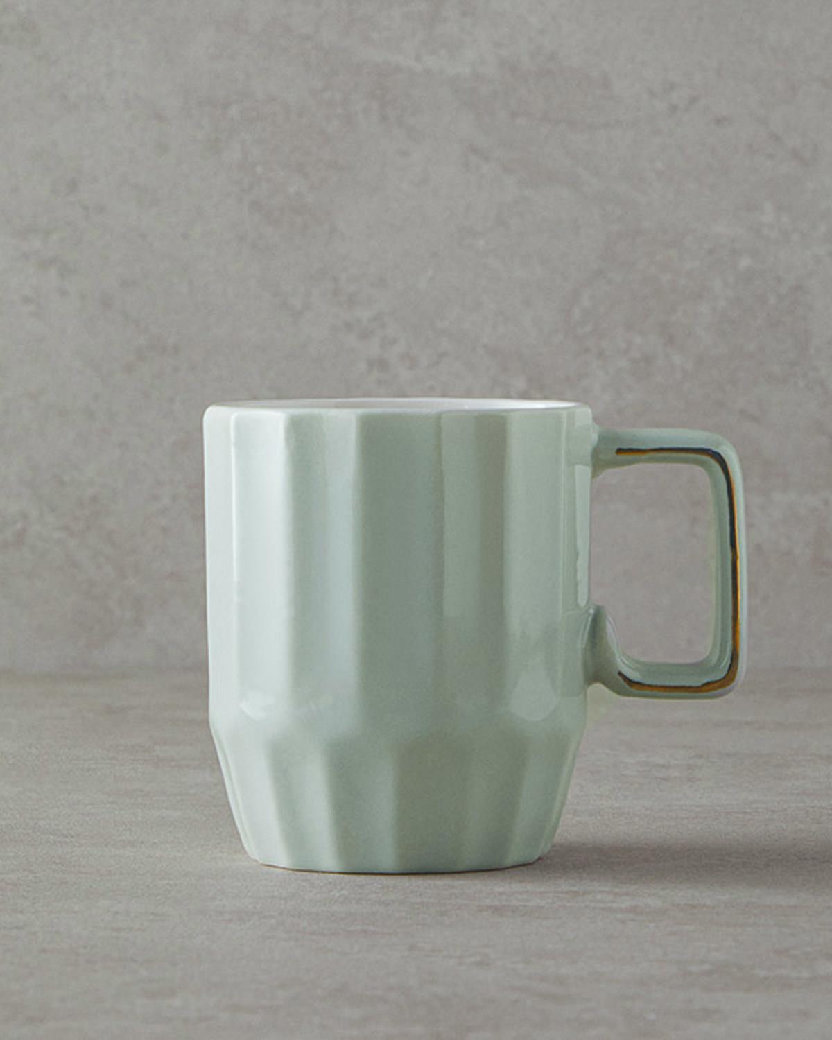 New Bone China Cup 270 ml Green