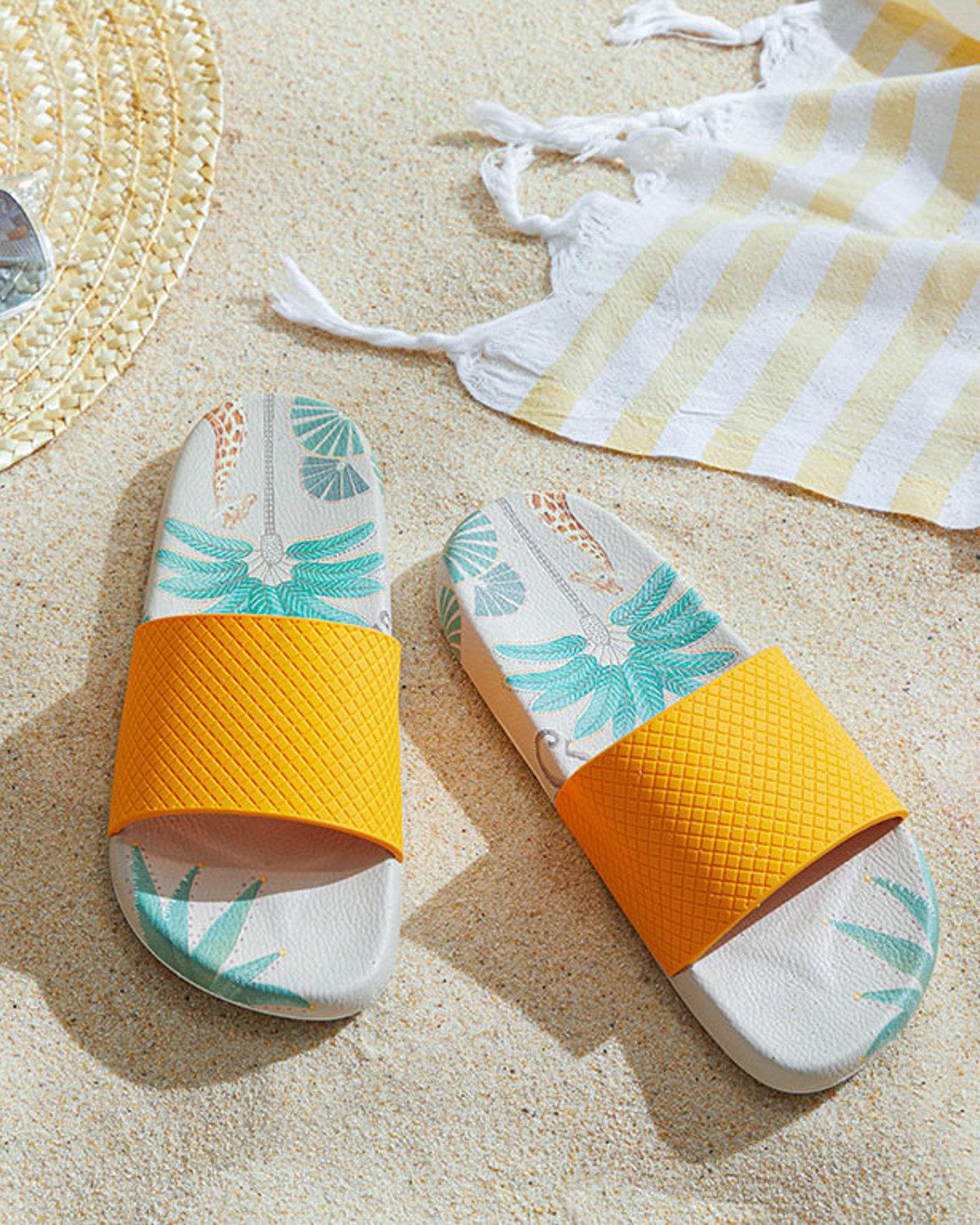 Belinda Pvc Women Beach Slipper 39 Yellow