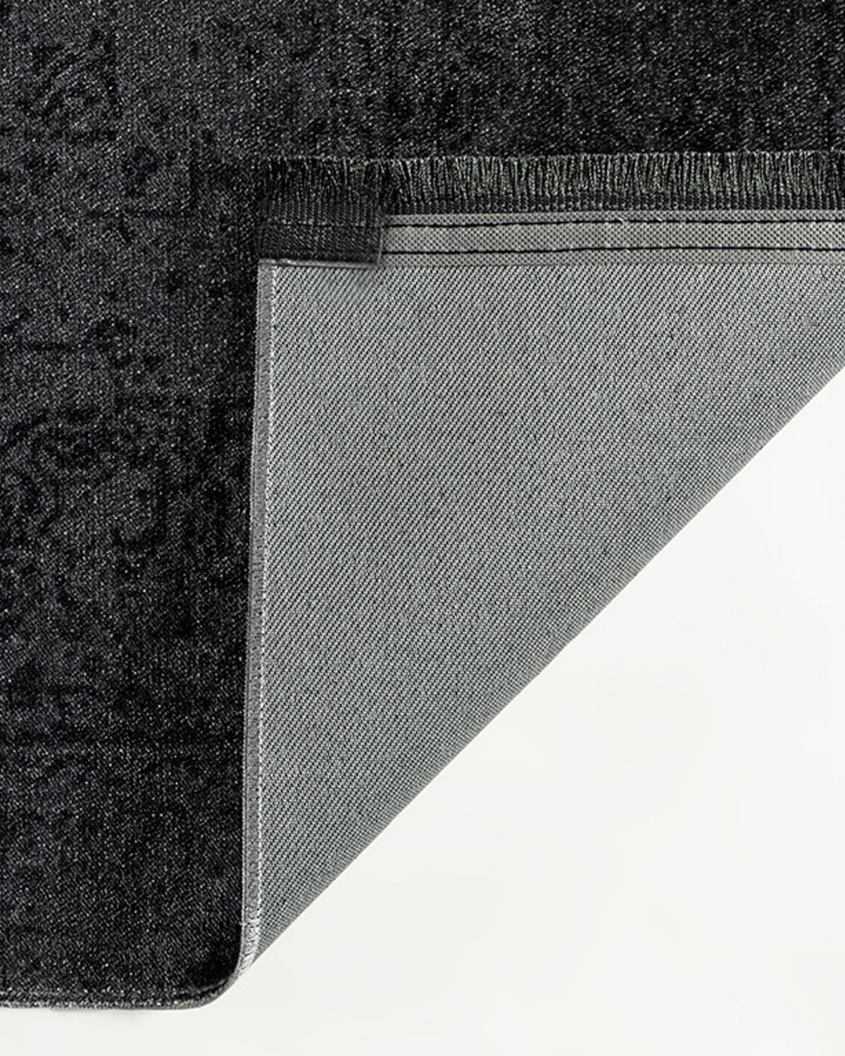 Boho Patch Weaved Decorative Carpet 120x180 cm Anthracite