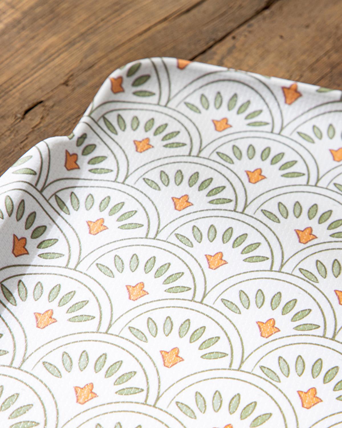 Breeze Melamine Nonslip Tray 37x27 cm Green