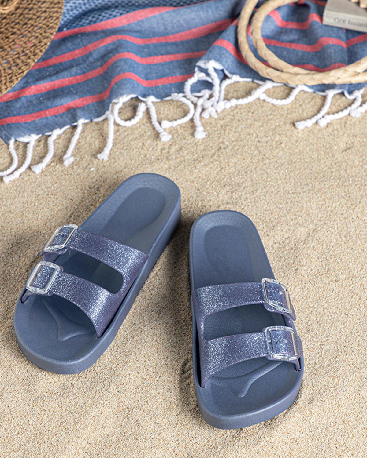 Bright Women Sandals 40 Dark Blue