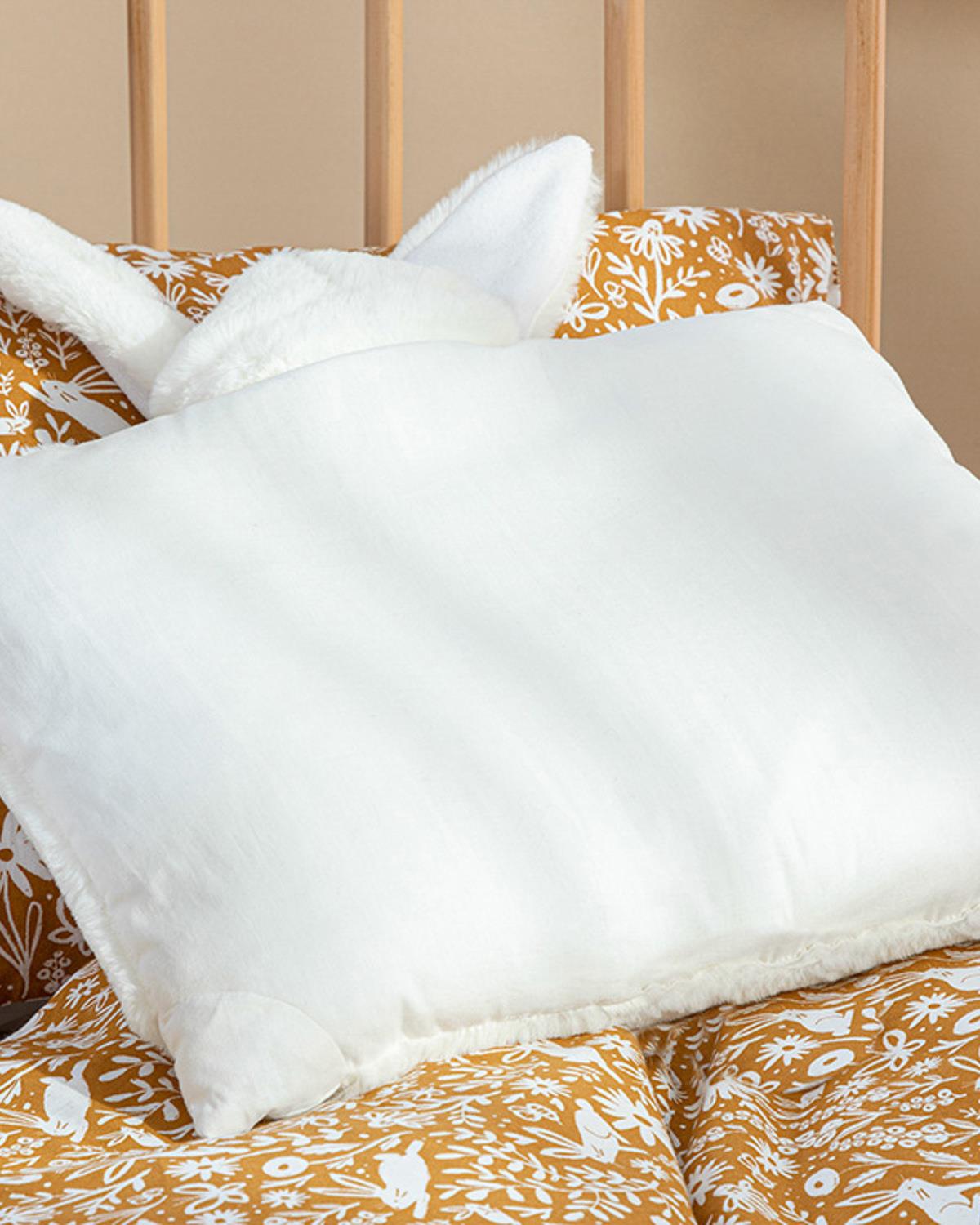 Bunny Polyestere Decorative Single Baby Decorative Dovetail 36x40 cm Ecru