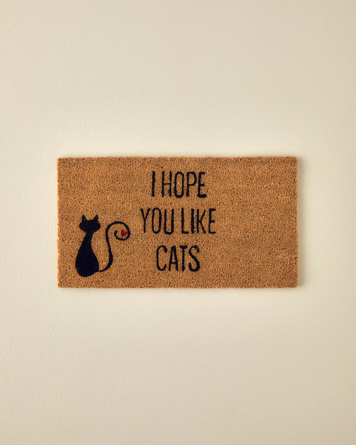 Cats Изстривалка Отпечатан, Естествен, 33X60 Cm