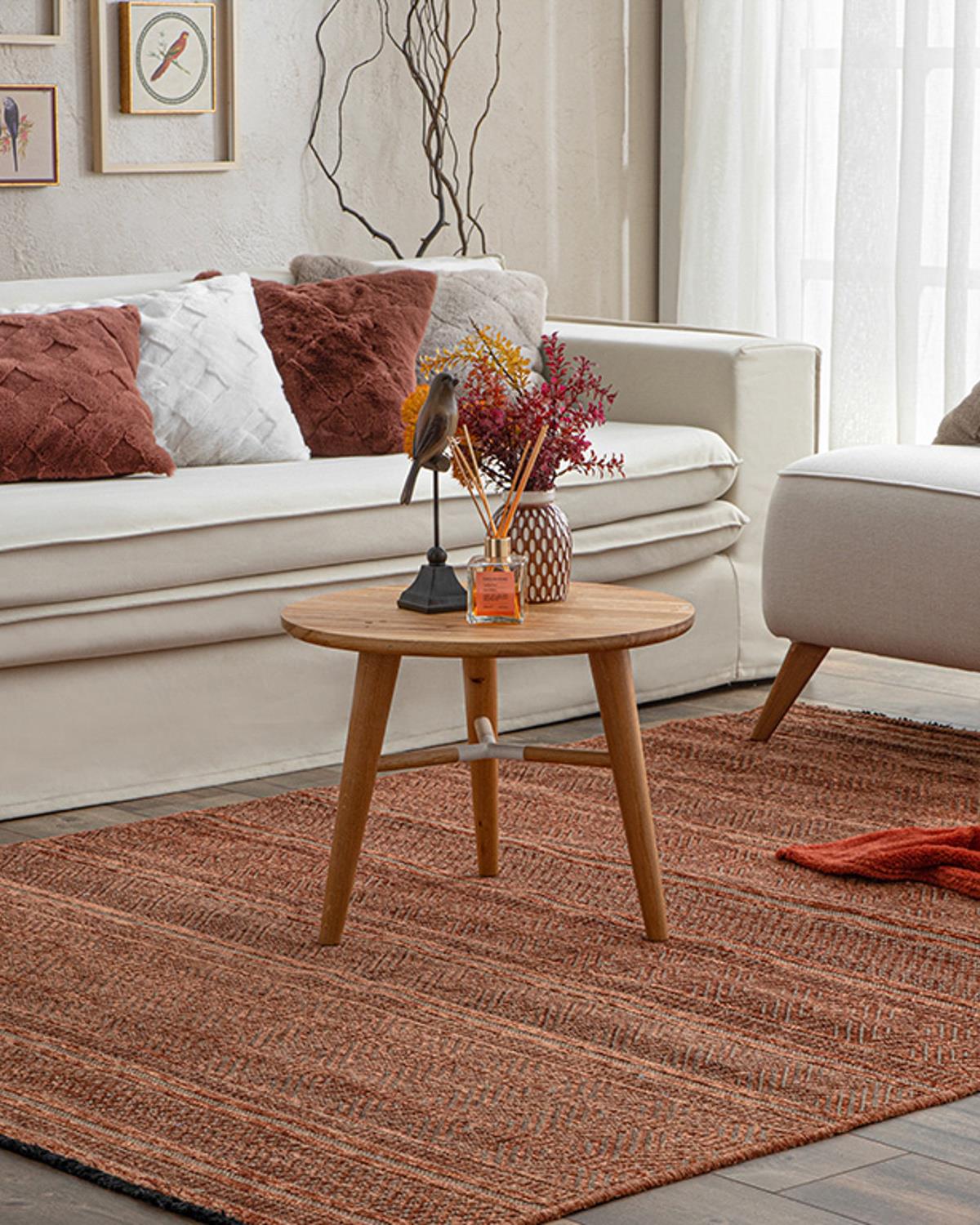 Costa Chenille-Jute Carpet 160x230 cm Brick