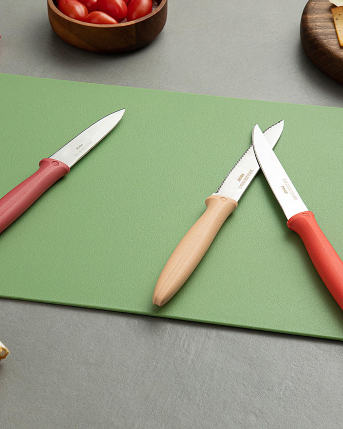 Cut Me Нож 3 Части, Неръждаема Стомана, Червено, 20 Cm