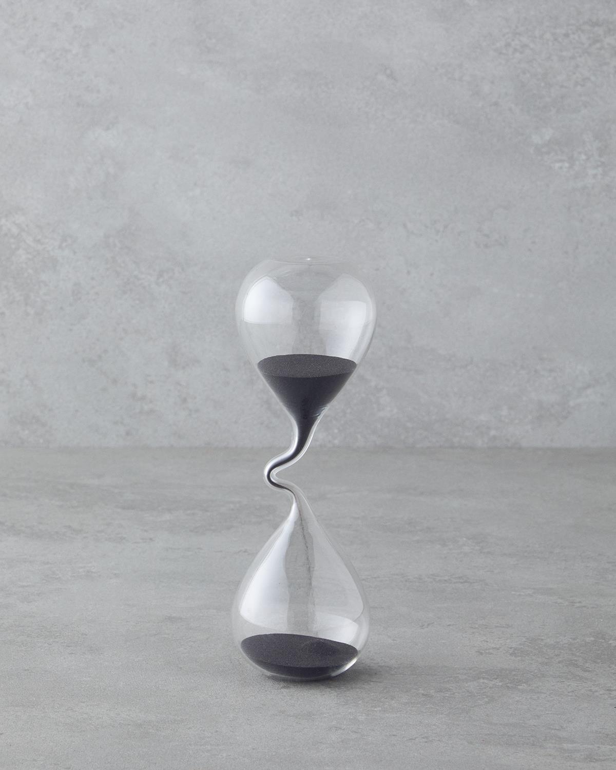 Danny Hourglass 19 cm White