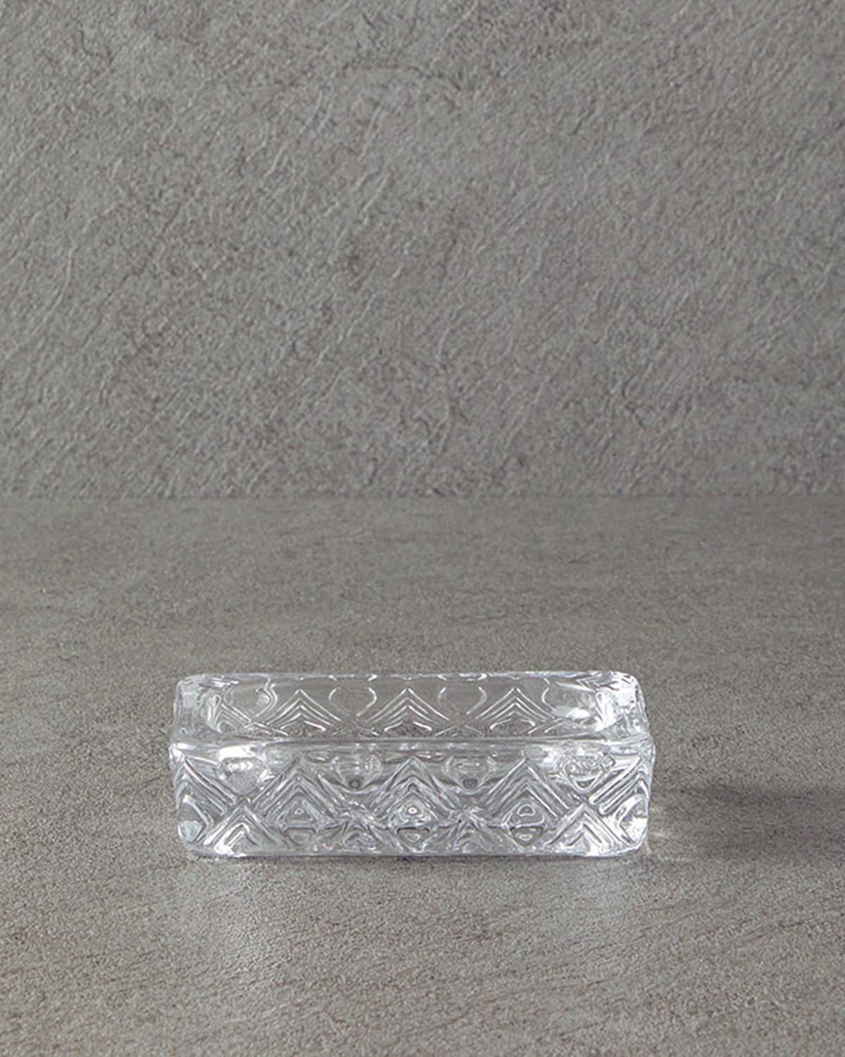Crystal Glass 3 pcs Bathroom Set Transparent
