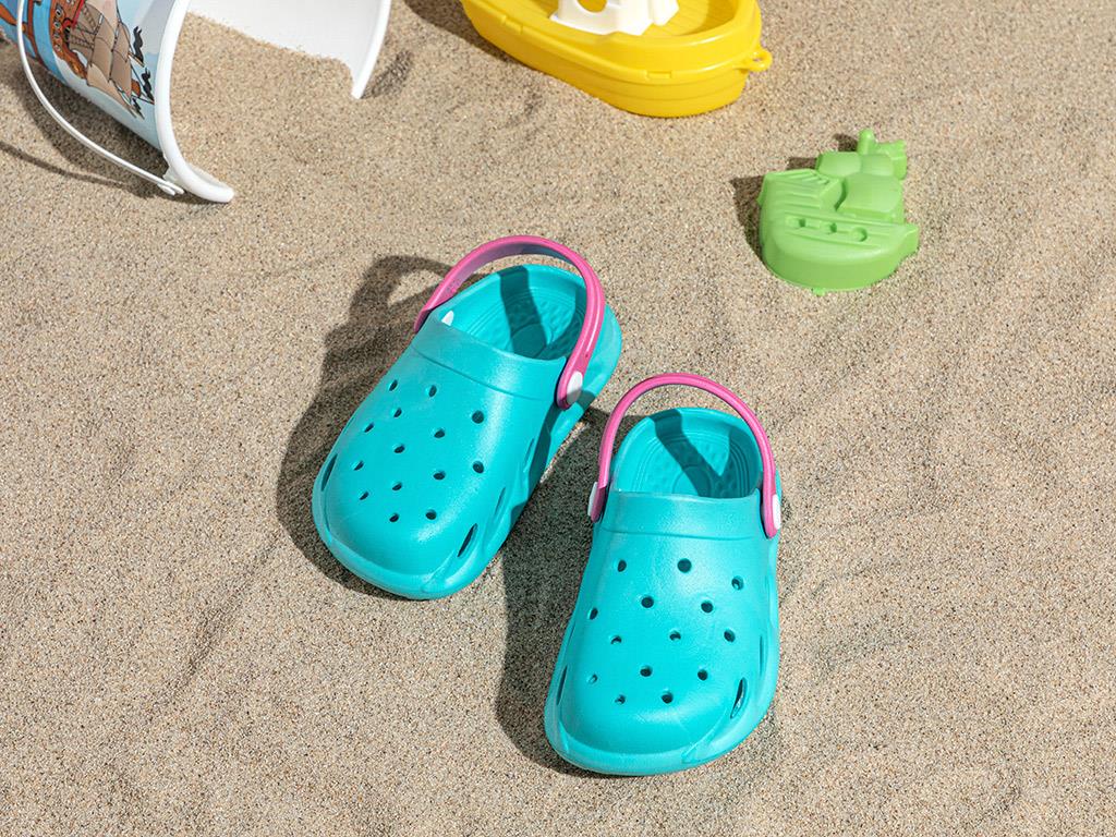 Dolphin Sandals for Kids 30-31 Turquoise
