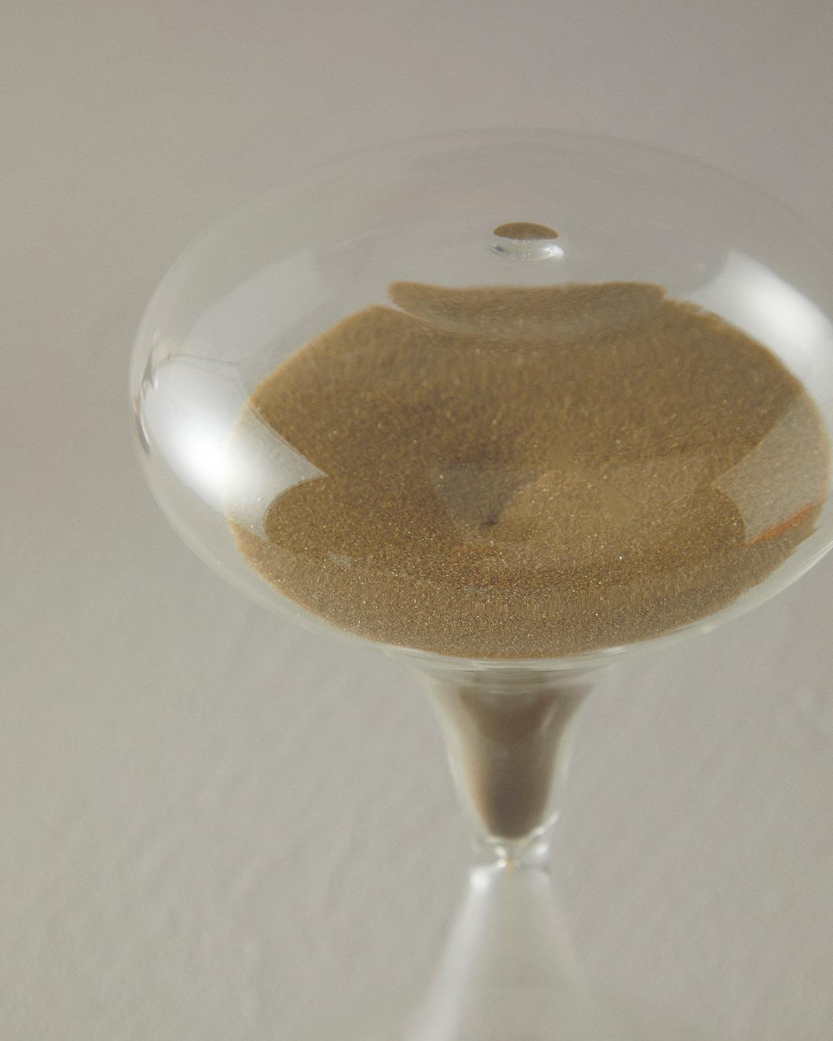Dulcia Glass 30 min Hourglass 10x20 cm Gold