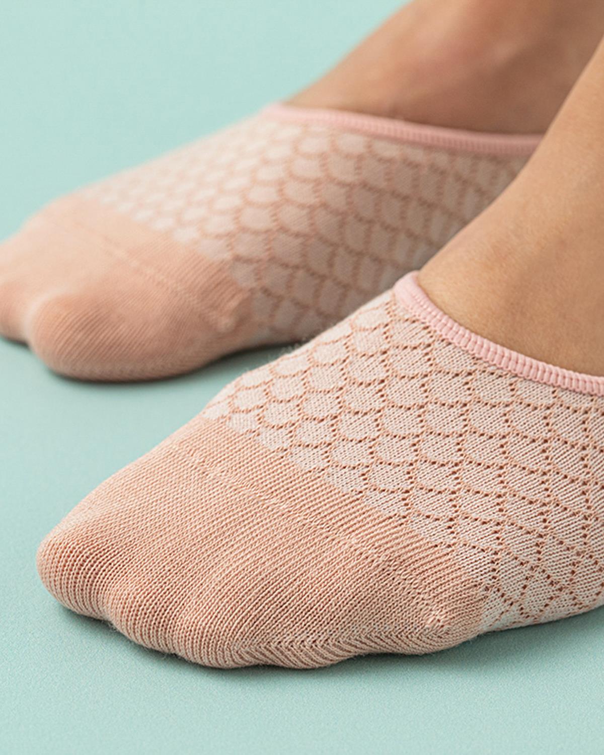 Elisa Cotton Women Ballet Socks 36-40 Powder