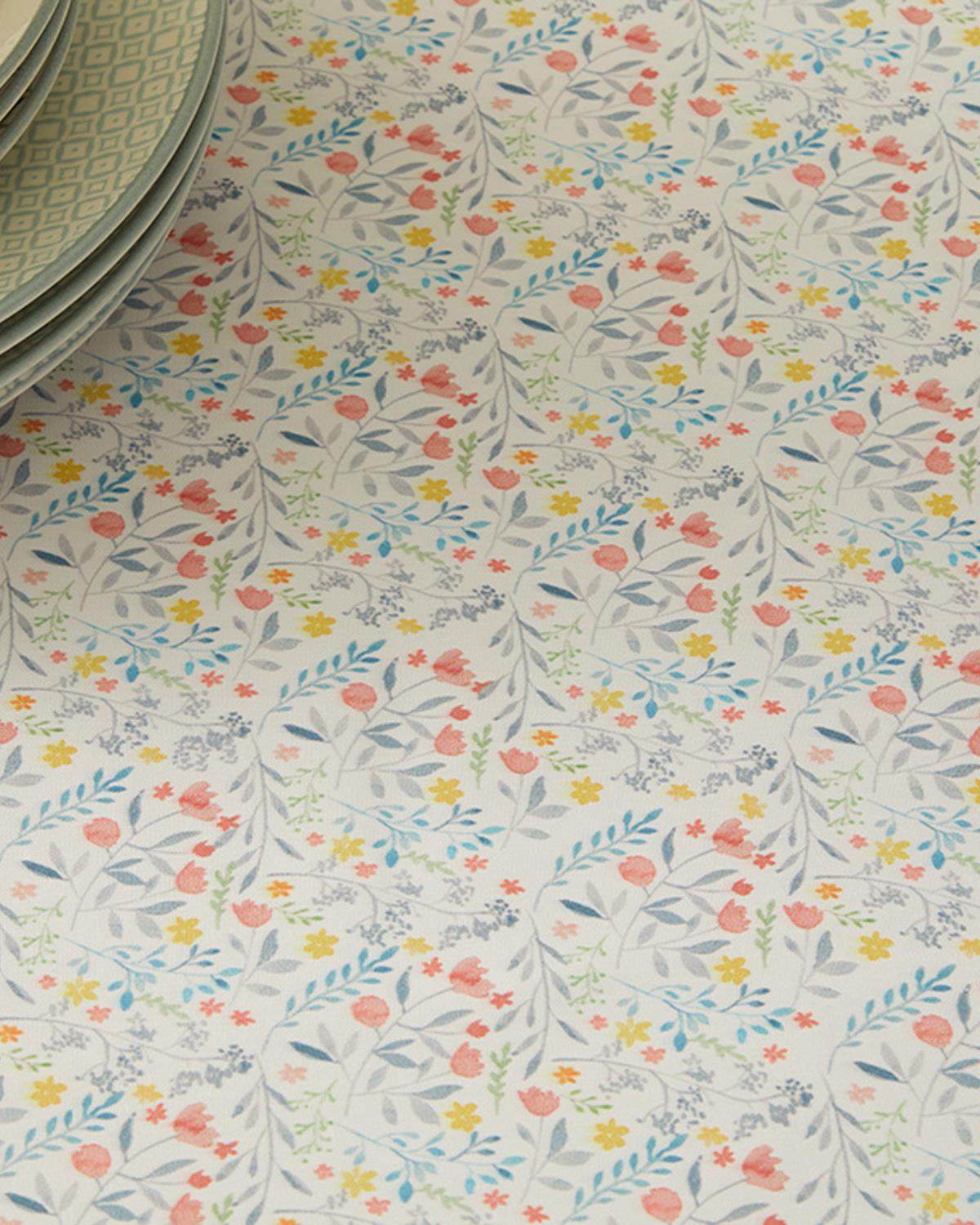 Florescense Покривка За Маса Полиестер, Бяло, 150 X 200 Cm