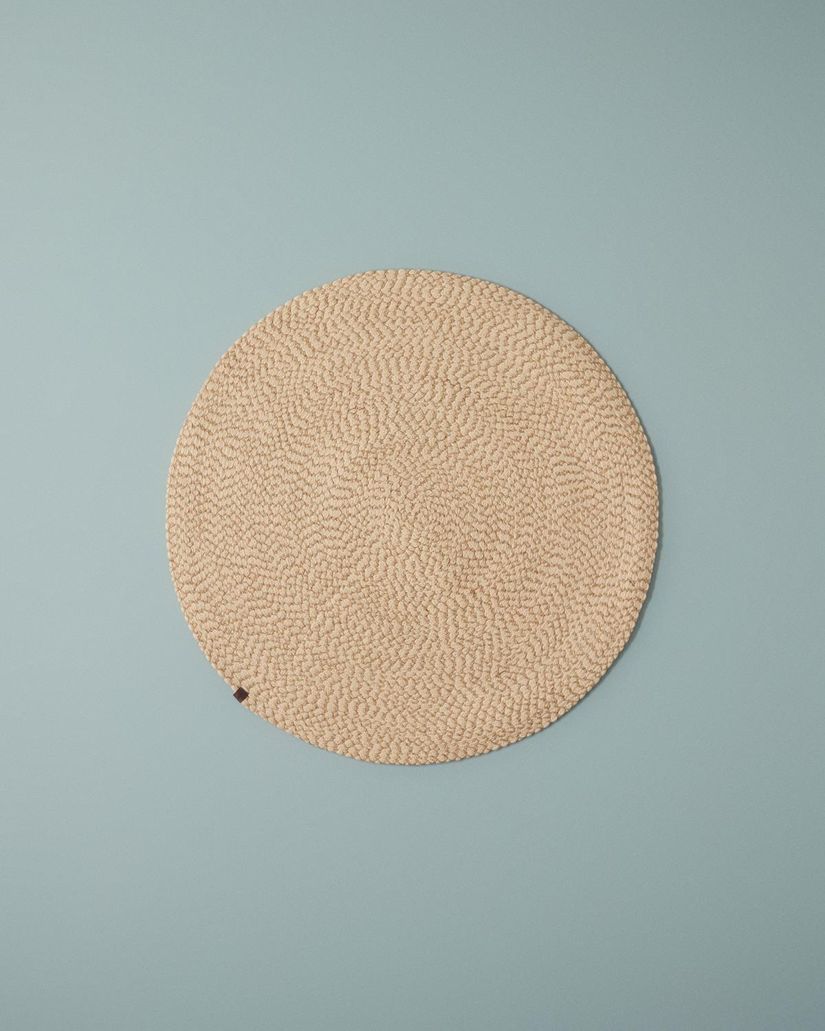 Hull Jute Decorative Jute Carpet 90x90 cm Natural