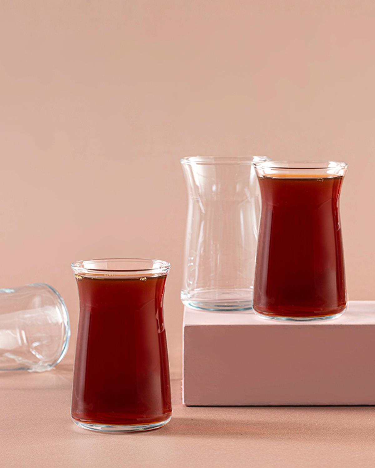 Isac Glass 6 pcs Tea Glass 180 ml Transparent
