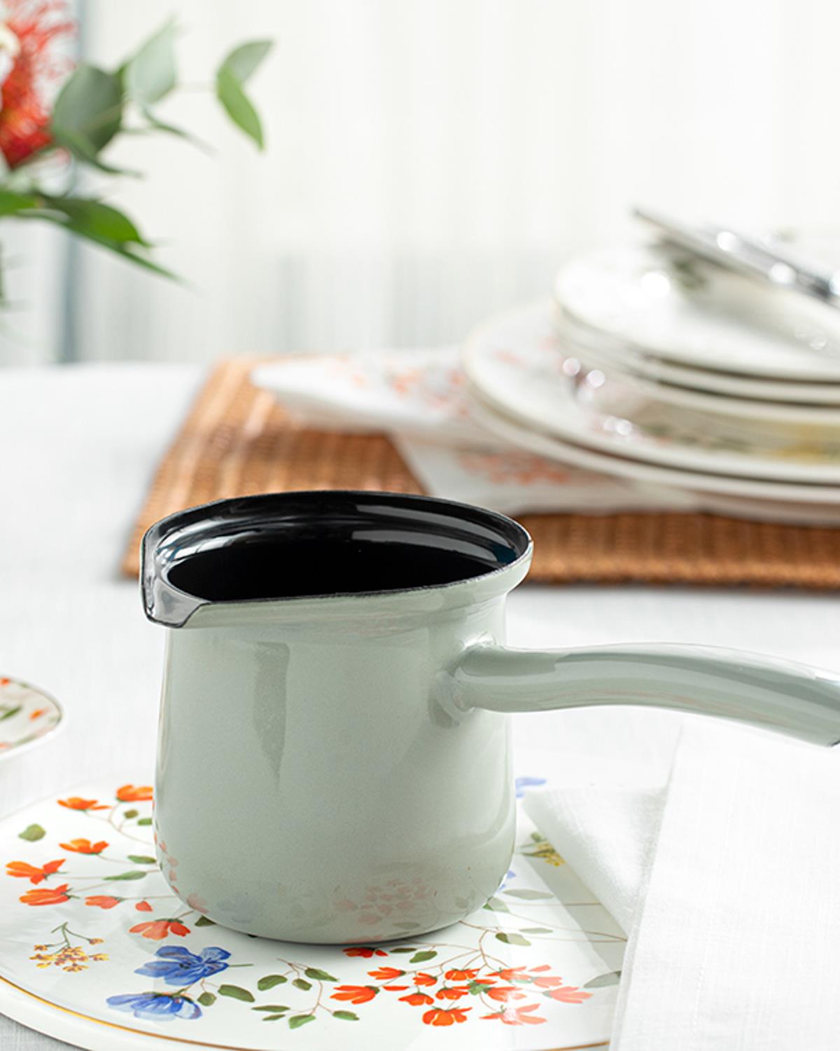 Isidora Джезве Емайлиран, Зелено, 500 Ml