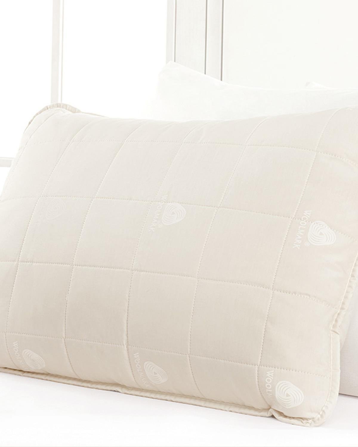 Layna Wool Pillow 50x70 cm White