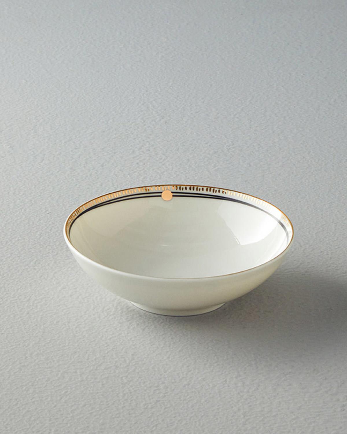 bone porcelain Bowl 15 cm Black