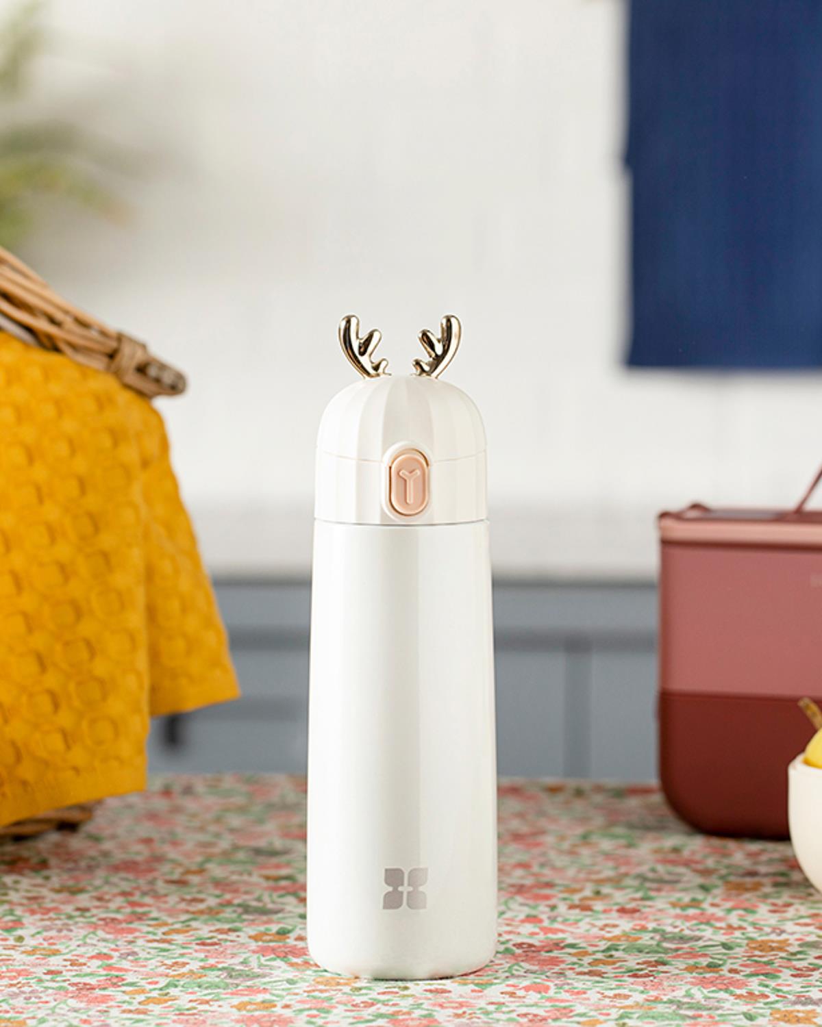 My Deer Stainless Steel Thermos 350 ml White