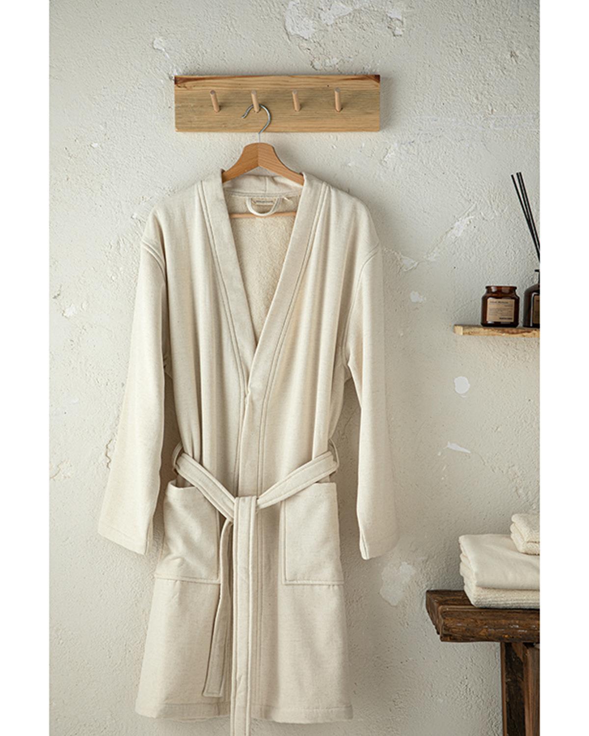 Natural Халат Кимоно, Rabbıt Плюш, Бежово, L-Xl