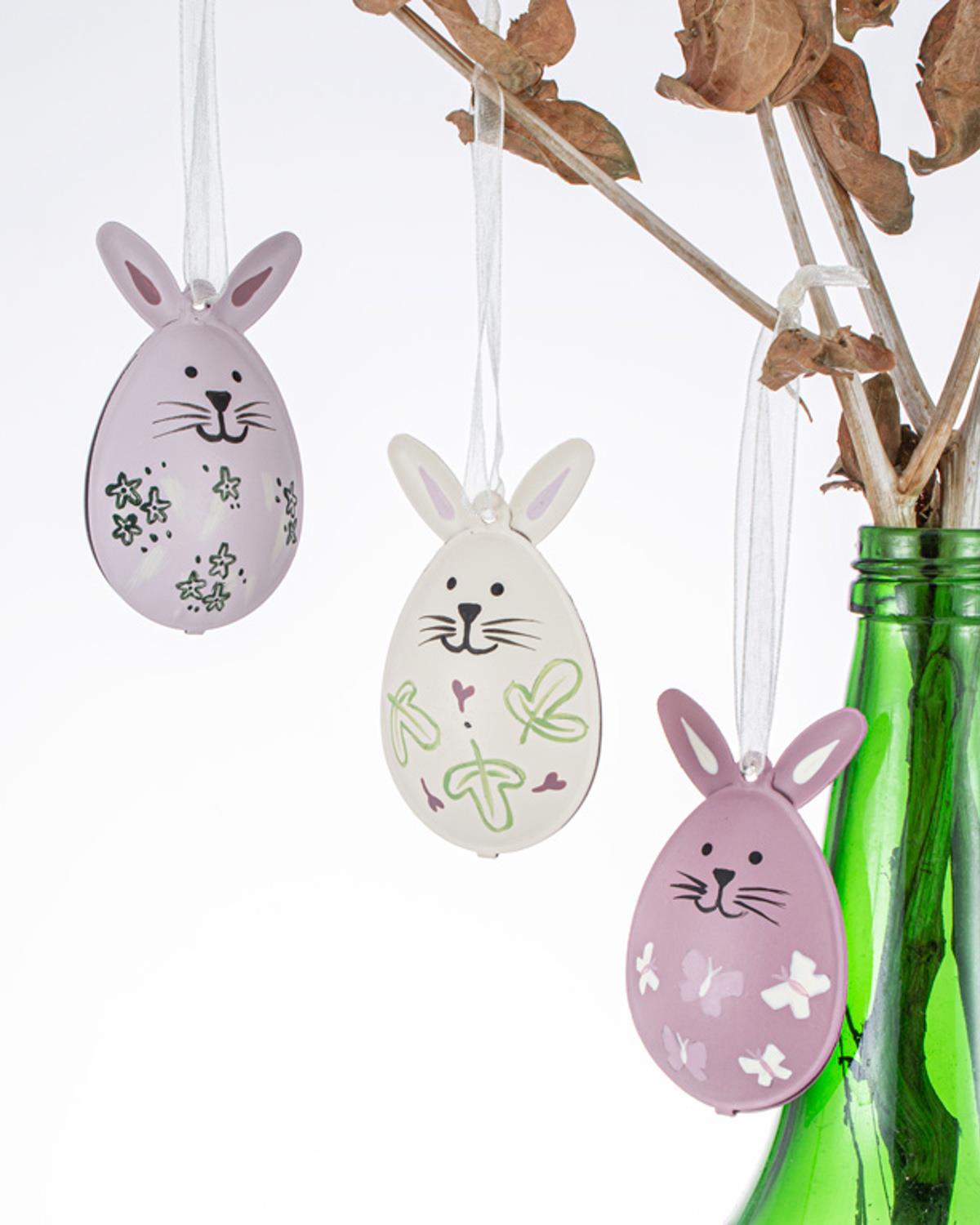 Rabbit Ear Metal Accessory With Hanger Pink