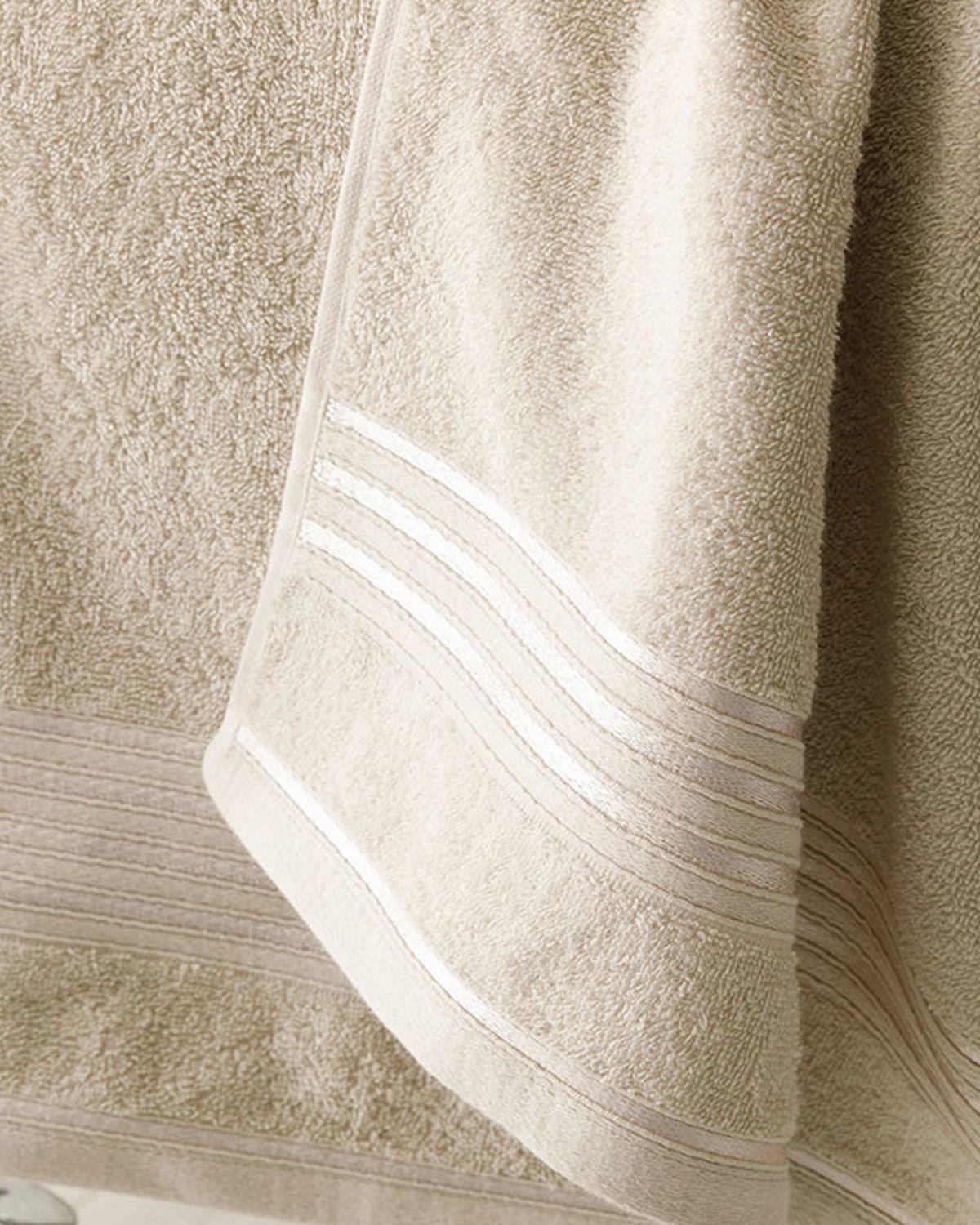 Romantic Stripe Комплект Кърпи За Баня С лента Памучен 50x85см + 70x150см Светлосив