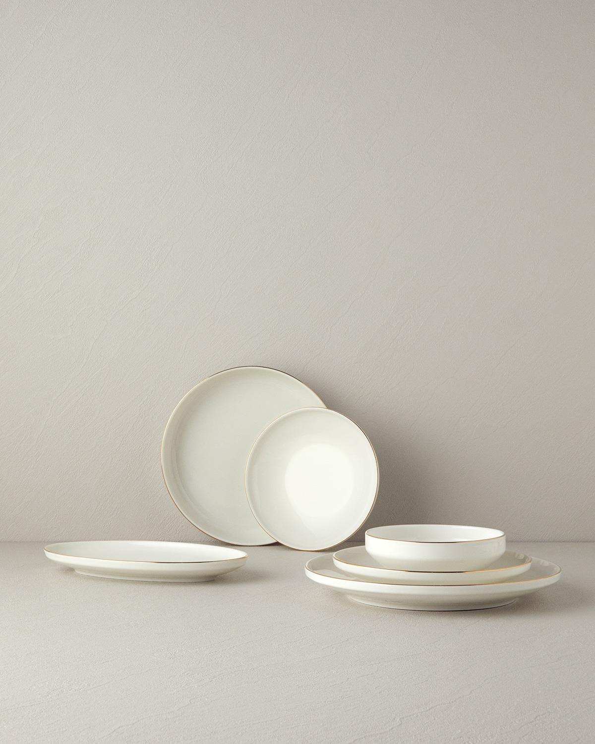 Torino Porcelain Dinner Set 27 Parça 6 Kişilik Gold