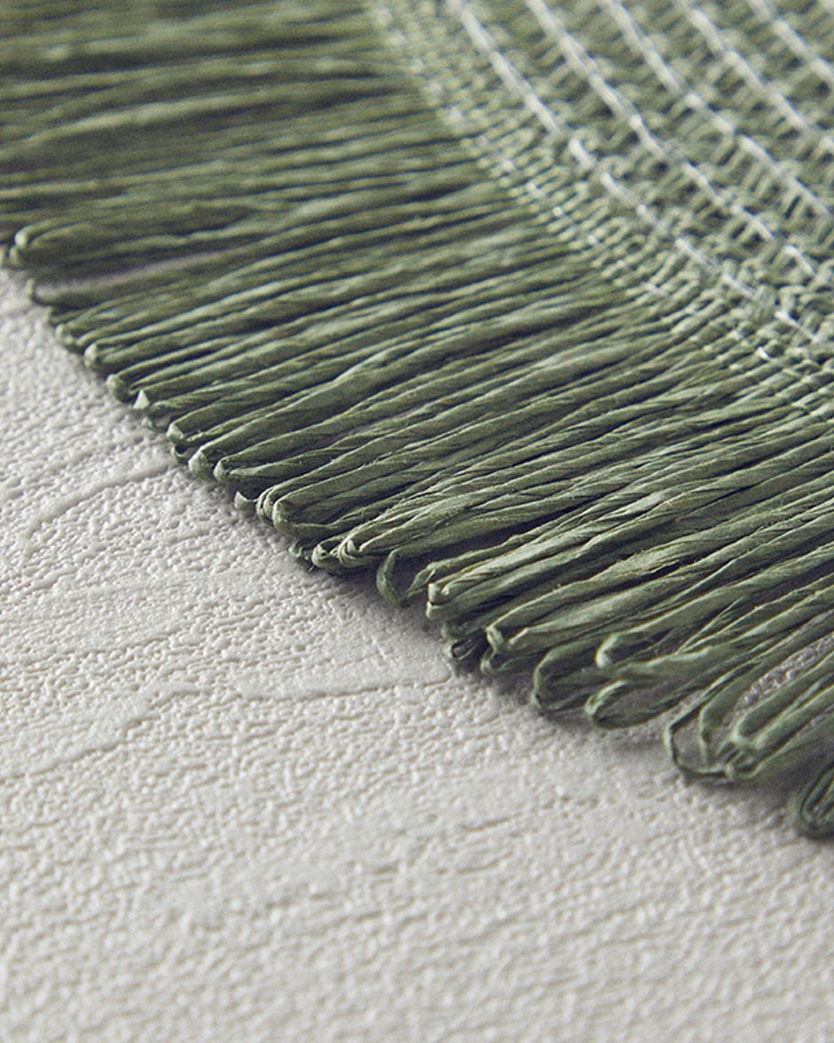 Paper 2 Set Place Mat 38 cm Green