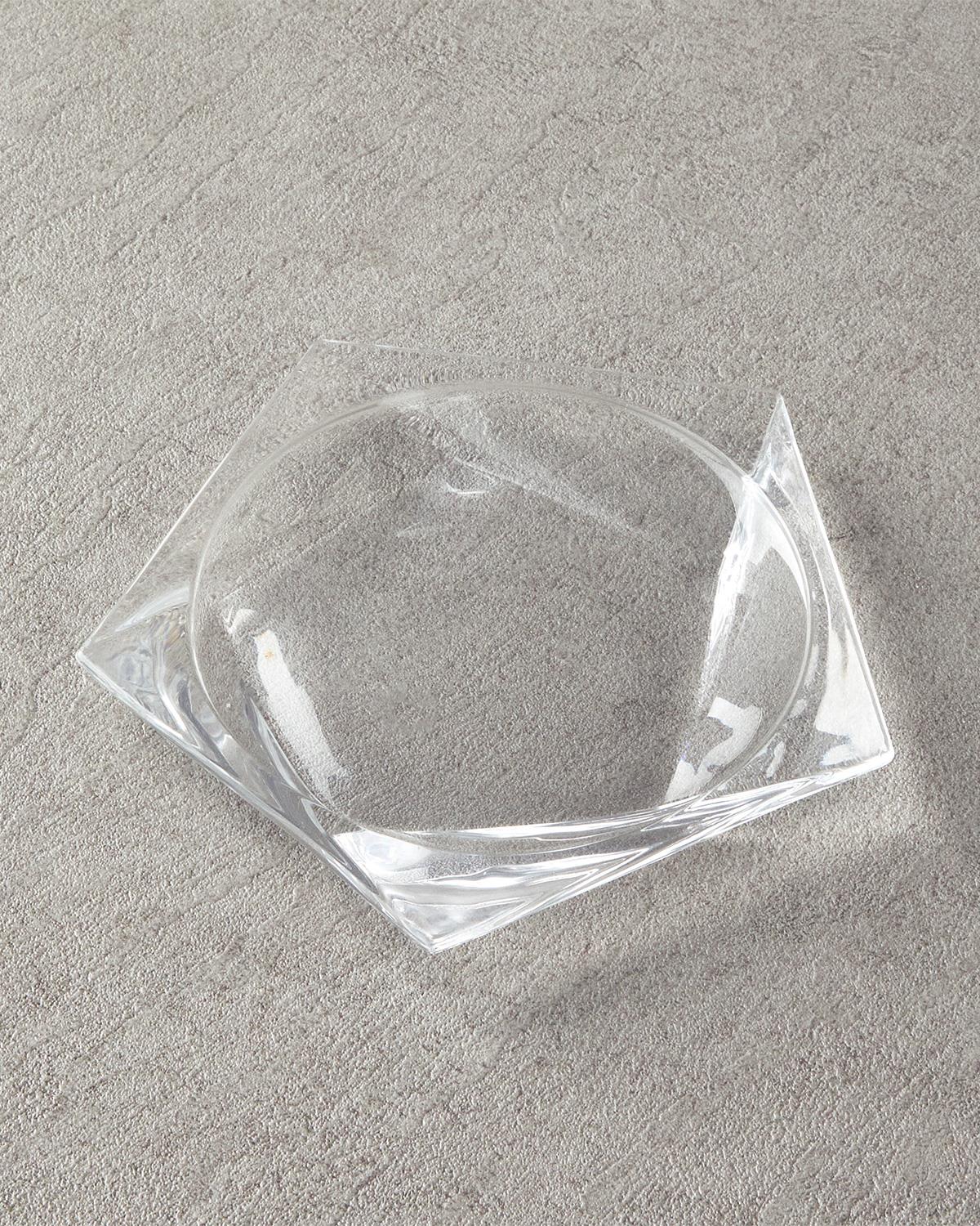 Vivian Glass Cake Plate 20 cm Transparent