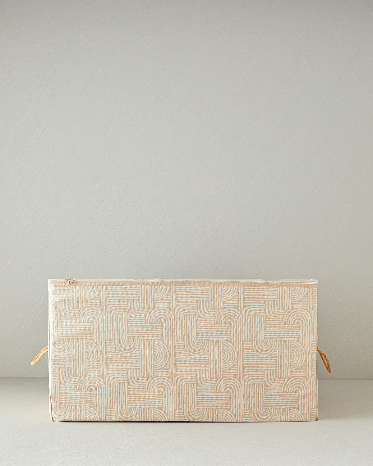 Wavy Saddle Bag 74x46x46 cm Beige