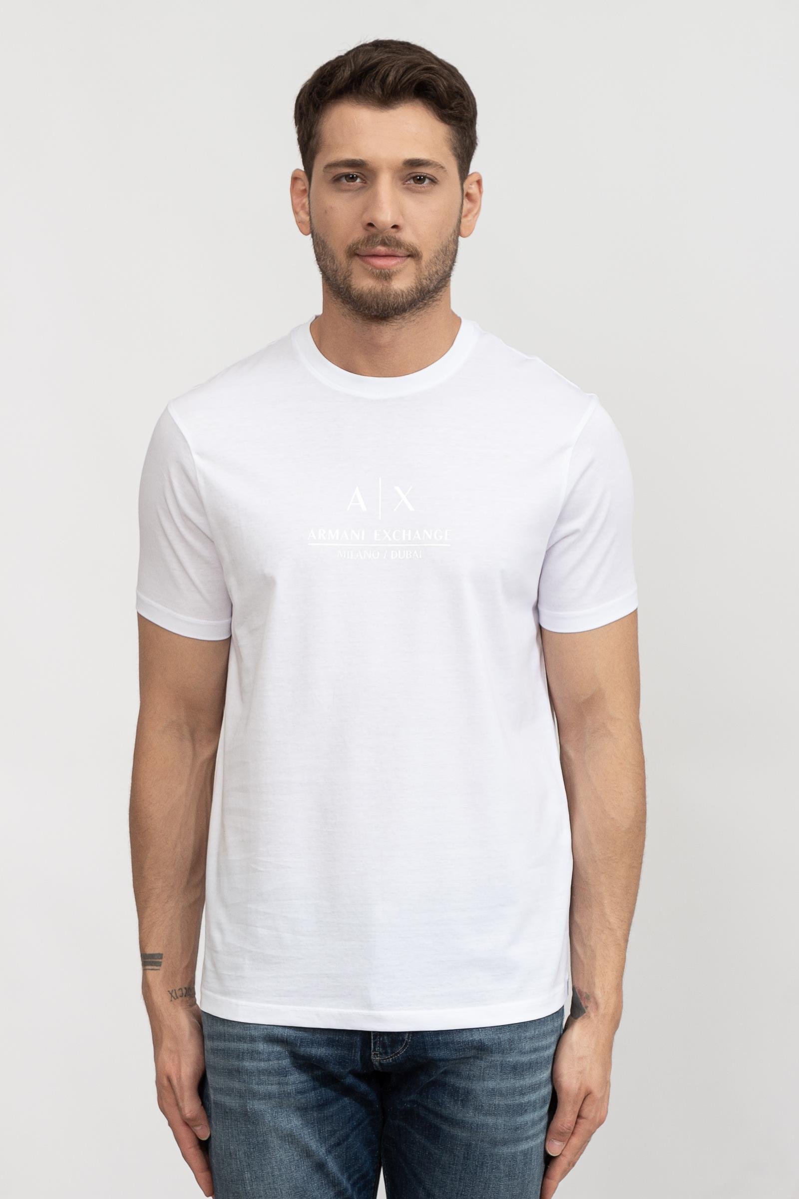 Armani Exchange Erkek Bisiklet Yaka T-Shirt