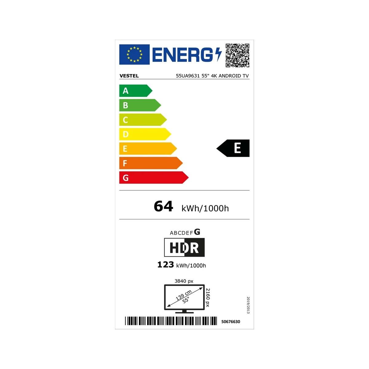 Vestel 55ua9540 55 Inc 140 Ekran 4k Androıd Smart Led Tv