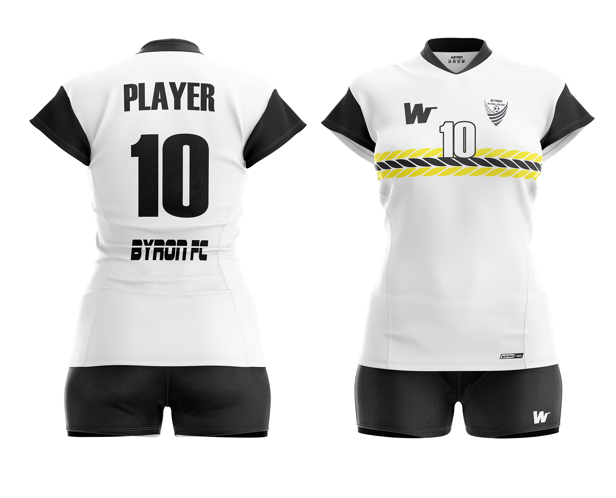 Voleybol Kadın Forma Takım Model 002 0103-01 Siyah Sarı