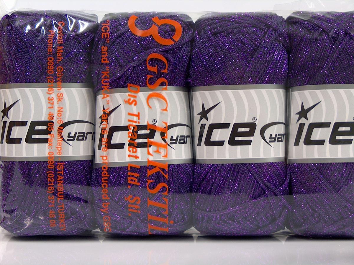 Macrame Cord Metallic Purple