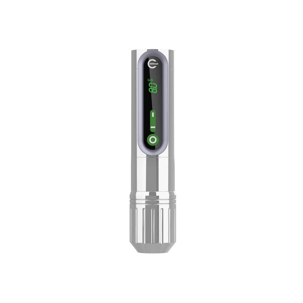 EZ P2 Epic Silver Wireless Battery 3.5 mm Tattoo Pen Machine